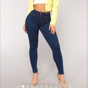 Fashion nova dark skinny butt lift jeans